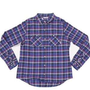 Stio Willow Plaid Flannel Shirt Womens Sz XL